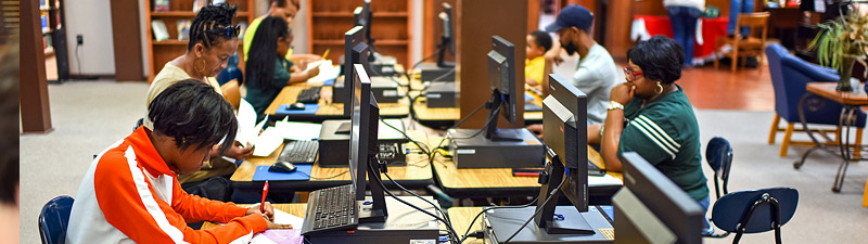 computer lab at Bolivar County Library System
